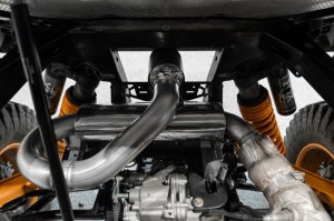 Can-Am Commander Performance Exhaust - Center Exit - MBRP - Performance Series with Carbon Fiber Tip - `21-`22 Can-Am Commander Performance Exhaust - Center Exit - MBRP - Performance Series with Carbon Fiber Tip - `21-`22