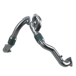 Ford Powerstroke Performance Exhaust - MBRP - Turbo Up-Pipe Kit, Armor Lite Series, Aluminized Steel - `08-`10