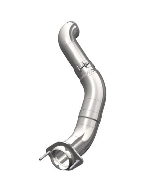 Ford Cab and Chassis Performance Exhaust - MBRP - Turbo Down Pipe Stack, T409 Aluminized, Armor Plus Smokers™ - Polished - `11-`14