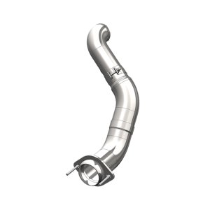 Ford Cab and Chassis Performance Exhaust - MBRP - Turbo Down Pipe Stack, T409 Aluminized, Armor Plus Smokers™ - Polished - `11-`14