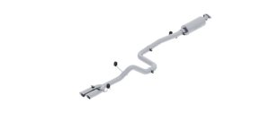 Ford Fiesta Performance Exhaust - Rear - MBRP - Armor Plus Cat Back, Dual Rear Exit, T409 Stainless Steel - `14-`19