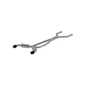 Infiniti Q50 Performance Exhaust - MBRP - Cat Back, Dual Rear Exit, Armor Pro, T304 Stainless Steel - Carbon Fiber - `16-`19