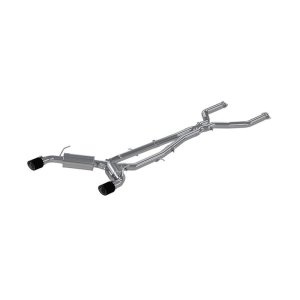Infiniti Q50 Performance Exhaust - MBRP - Cat Back, Dual Rear Exit, Armor Pro, T304 Stainless Steel - Carbon Fiber - `16-`19