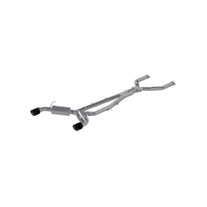 Infiniti Q50 Performance Exhaust - MBRP - Cat Back, Dual Rear Exit, Armor Pro, T304 Stainless Steel - Carbon Fiber - `16-`19