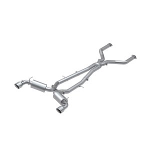Infiniti Q60 Performance Exhaust - Dual Rear Exit - MBRP - Cat Back, Armor Pro, 304 Stainless Steel - `17-`19