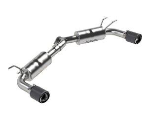 Mazda 3 Performance Exhaust - Dual Rear Exit - MBRP - Armor Pro Axle Back with Carbon Fiber Tips - Black - `19-`23