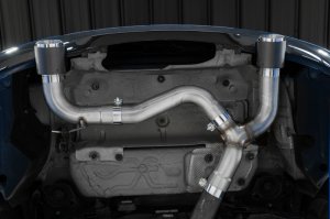 BMW 2 Series Performance Exhaust - Rear - MBRP - Armor Pro Axle-Back, Dual Rear Exit, 3 in. T304 Stainless Steel, Street Version, Carbon Fiber Tips - `17-`21