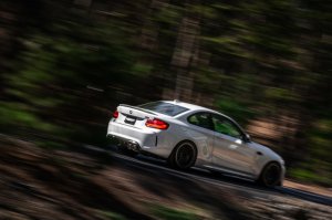 BMW M2 Performance Exhaust - Rear - MBRP - Armor Pro T304 Stainless Steel Resonator-Back, 3 in. Piping, Dual Rear Exit, Quad 4 in. Carbon Fiber Tips, Active Exhaust Compatible - `18-`22 BMW M2 Performance Exhaust - Rear - MBRP - Armor Pro T304 Stainless Steel Resonator-Back, 3 in. Piping, Dual Rear Exit, Quad 4 in. Carbon Fiber Tips, Active Exhaust Compatible - `18-`22