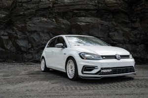 Volkswagen Golf R Performance Exhaust - Rear - MBRP - Armor Pro Cat Back + Carbon Fiber Tips - `15-`19