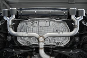 Volkswagen Golf R Performance Exhaust - Rear - MBRP - Armor Pro Cat Back + Carbon Fiber Tips - `15-`19
