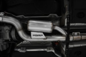 Audi S3 Performance Exhaust - MBRP - Armor Pro Cat Back, Quad Split Rear Exit, Carbon Fiber Tips, Active Exhaust - `15-`20
