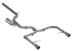 Volkswagen Jetta GLI Performance Exhaust - Dual Rear Exit - MBRP - Cat Back, Armor Pro, T304 Stainless Steel - `19-`21
