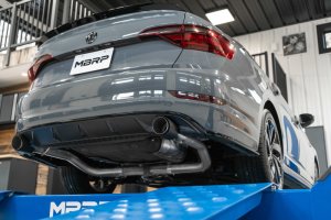 Volkswagen Jetta GLI Performance Exhaust - MBRP - Cat Back, Dual Split Rear Exit, Carbon Fiber Tips - `19-`21