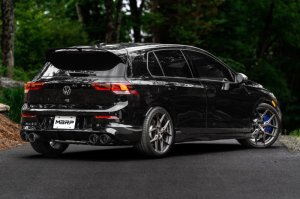 Volkswagen Golf R Performance Exhaust - Rear - MBRP - Cat Back + Valve Delete - Carbon Fiber - 2022+