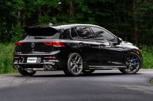 Volkswagen Golf R Performance Exhaust - Quad Rear Exit - MBRP - Cat Back, T304 Stainless Steel, Carbon Fiber Tip, Armor Pro Series, Active Exhaust - 2022+