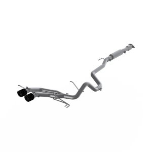 Hyundai Veloster Performance Exhaust - Rear - MBRP - Armor Plus Dual Exit T409 with Carbon Fiber Tips - Carbon Fiber - `13-`18 Hyundai Veloster Performance Exhaust - Rear - MBRP - Armor Plus Dual Exit T409 with Carbon Fiber Tips - Carbon Fiber - `13-`18
