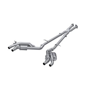 Kia Stinger Performance Exhaust - Rear - MBRP - Armor Pro Cat Back Dual Split Rear Quad Outlet - 2022+