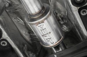 Hyundai Kona N Performance Exhaust - Dual Rear - MBRP - Cat Back, Carbon Fiber Tips, T304 - `22-`23