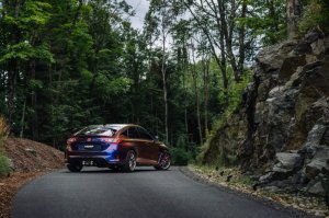 Honda Civic Type R Performance Exhaust - Triple Center Rear Exit - MBRP - Cat Back, T304 Stainless Steel, Burnt End Tips - `23-`24 Honda Civic Type R Performance Exhaust - Triple Center Rear Exit - MBRP - Cat Back, T304 Stainless Steel, Burnt End Tips - `23-`24