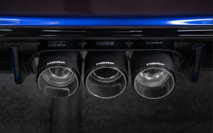 Honda Civic Type R Performance Exhaust - Rear - MBRP - Cat Back, Triple Center Outlet, Carbon Fiber Tips - `23-`24