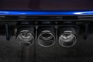 Honda Civic Type R Performance Exhaust - Rear - MBRP - Cat Back, Triple Center Outlet, Carbon Fiber Tips - `23-`24