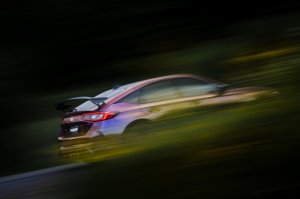 Honda Civic Type R Performance Exhaust - Rear - MBRP - Cat Back, Triple Center Outlet, Carbon Fiber Tips - `23-`24