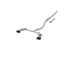 Honda Civic Sport Touring Performance Exhaust - Rear - MBRP - Cat Back, Dual Split, Carbon Fiber Tips, T304 Stainless Steel - `22-`24