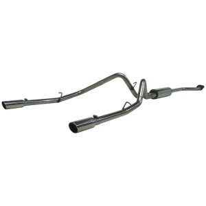 Chevrolet 1500 Classic Performance Exhaust - Dual Split Rear - MBRP - Cat Back, Armor Plus, T409 Stainless Steel - `03-`07