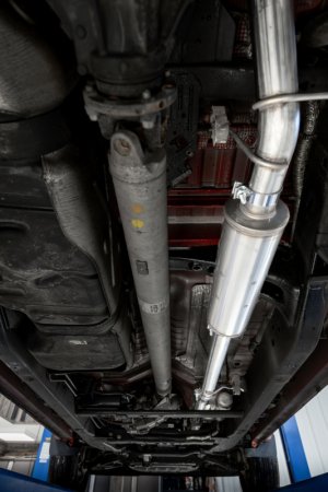 Chevrolet Silverado 1500 Performance Exhaust - Single Side - MBRP - Cat Back, Armor BLK - Black - `19-`24