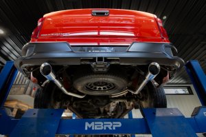 GMC Sierra 1500 Performance Exhaust - Dual Rear Exit - MBRP - Armor Lite Cat Back, Aluminized Steel - `19-`27