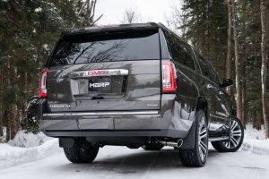 Cadillac Escalade Performance Exhaust - Single Side Exit - MBRP - Armor Pro Series, Cat Back, T304 Stainless Steel, 3in Tubing - `15-`20 Cadillac Escalade Performance Exhaust - Single Side Exit - MBRP - Armor Pro Series, Cat Back, T304 Stainless Steel, 3in Tubing - `15-`20