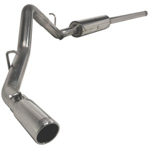 Chevrolet 1500 Performance Exhaust - Single Side Exit - MBRP - Cat Back, Armor Plus, T409 Stainless Steel - 2009 Chevrolet 1500 Performance Exhaust - Single Side Exit - MBRP - Cat Back, Armor Plus, T409 Stainless Steel - 2009