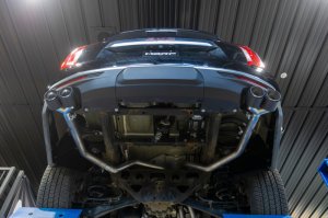 GMC Yukon Performance Exhaust - Rear - MBRP - Armor Pro Cat Back Dual Split Rear Exit with Quad Carbon Fiber Tips - `21-`27