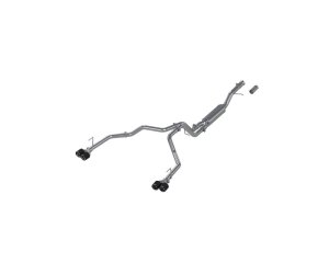 GMC Yukon Performance Exhaust - Rear - MBRP - Armor Pro Cat Back Dual Split Rear Exit with Quad Carbon Fiber Tips - `21-`27