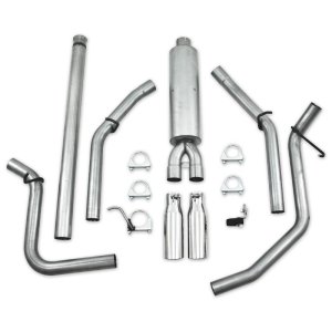 GMC 1500 Performance Exhaust - Dual Split Rear - MBRP - Armor Lite Cat Back - Aluminized - 2009 GMC 1500 Performance Exhaust - Dual Split Rear - MBRP - Armor Lite Cat Back - Aluminized - 2009