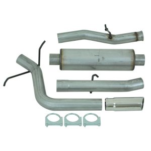 Chevrolet Tahoe Performance Exhaust - Single Side - MBRP - Cat Back, Armor Lite Series, Aluminized Steel, 3 in. piping - 2009