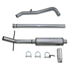 GMC Sierra 1500 Performance Exhaust - Single Side Exit - MBRP - Cat Back, Armor Lite, 3.5in Aluminized Steel, 4in OD Tip - `11-`13