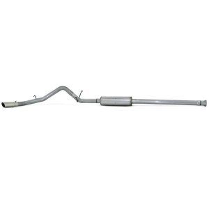 GMC Sierra 1500 Performance Exhaust - Single Side Exit - MBRP - Cat Back, Armor Lite, 3.5in Aluminized Steel, 4in OD Tip - `11-`13