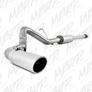 GMC Sierra 2500HD Performance Exhaust - MBRP - Cat-Back, Single Side Exit, Armor Plus T409 Stainless Steel, 3.5 in. tubing, 4 in. tip - `11-`19
