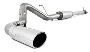 GMC Sierra 2500HD Performance Exhaust - MBRP - Cat-Back, Single Side Exit, Armor Plus T409 Stainless Steel, 3.5 in. tubing, 4 in. tip - `11-`19