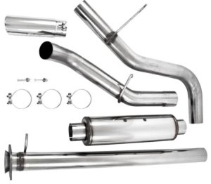 GMC Sierra 2500 HD Performance Exhaust - MBRP - Cat-Back, Single Side Exit, Armor Lite (Aluminized Steel), 3.5 in. Tubing, 4 in. Stainless Steel Tip - `11-`19 GMC Sierra 2500 HD Performance Exhaust - MBRP - Cat-Back, Single Side Exit, Armor Lite (Aluminized Steel), 3.5 in. Tubing, 4 in. Stainless Steel Tip - `11-`19