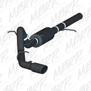 Chevrolet Silverado 1500 Performance Exhaust - MBRP - Cat Back, Single Side Exit, Armor BLK - Black - `14-`17