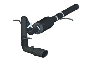 Chevrolet Silverado 1500 Performance Exhaust - MBRP - Cat Back, Single Side Exit, Armor BLK - Black - `14-`17