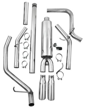 Chevrolet Silverado 1500 Performance Exhaust - MBRP - Cat Back, Dual Split Side, T409 Stainless Steel - 2014