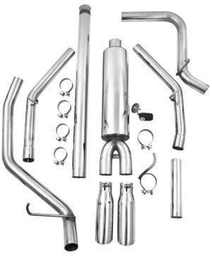 Chevrolet Silverado 1500 Performance Exhaust - Dual Split Rear - MBRP - Cat Back T409 - 2014