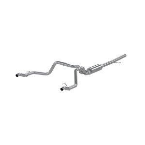 Chevrolet Silverado 1500 Performance Exhaust - Dual Rear Exit - MBRP - Cat Back, T409 Stainless Steel - 2019