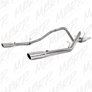 Dodge Ram 1500 Performance Exhaust - Dual Split Rear - MBRP - Armor Plus, Cat Back, T409 Stainless Steel - 2003