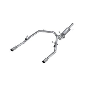 Dodge Ram 1500 Performance Exhaust - Dual Split Rear - MBRP - Armor Plus, Cat Back, T409 Stainless Steel - 2003