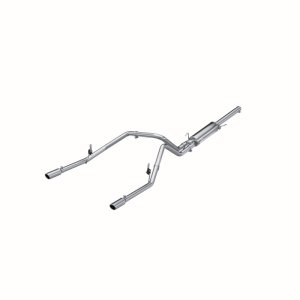Dodge Ram 1500 Performance Exhaust - MBRP - Cat Back Dual Split Rear, Armor Lite, 3 in. - Aluminized - `04-`05