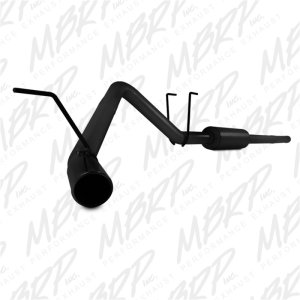 Dodge Ram 1500 Performance Exhaust - Single Side Exit - MBRP - Cat Back, ARMOR BLK Series - Black - `09-`14